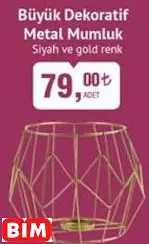 BÜYÜK DEKORATİF METAL MUMLUK BÜYÜK DEKORATİF METAL MUMLUK